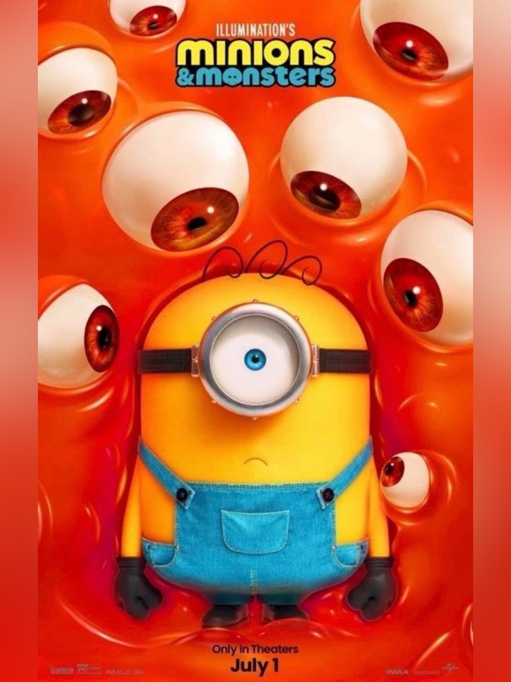MINIONS & MONSTERS - 11"x17" Original Promo Movie Poster 2026 MINT Illumination